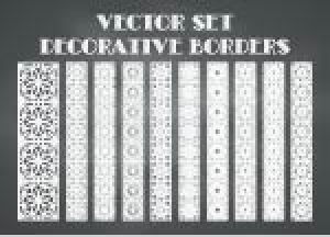 وکتور کادر و حاشبه خاکستری